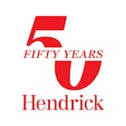 Hendrick celebrates 50 years in business logo