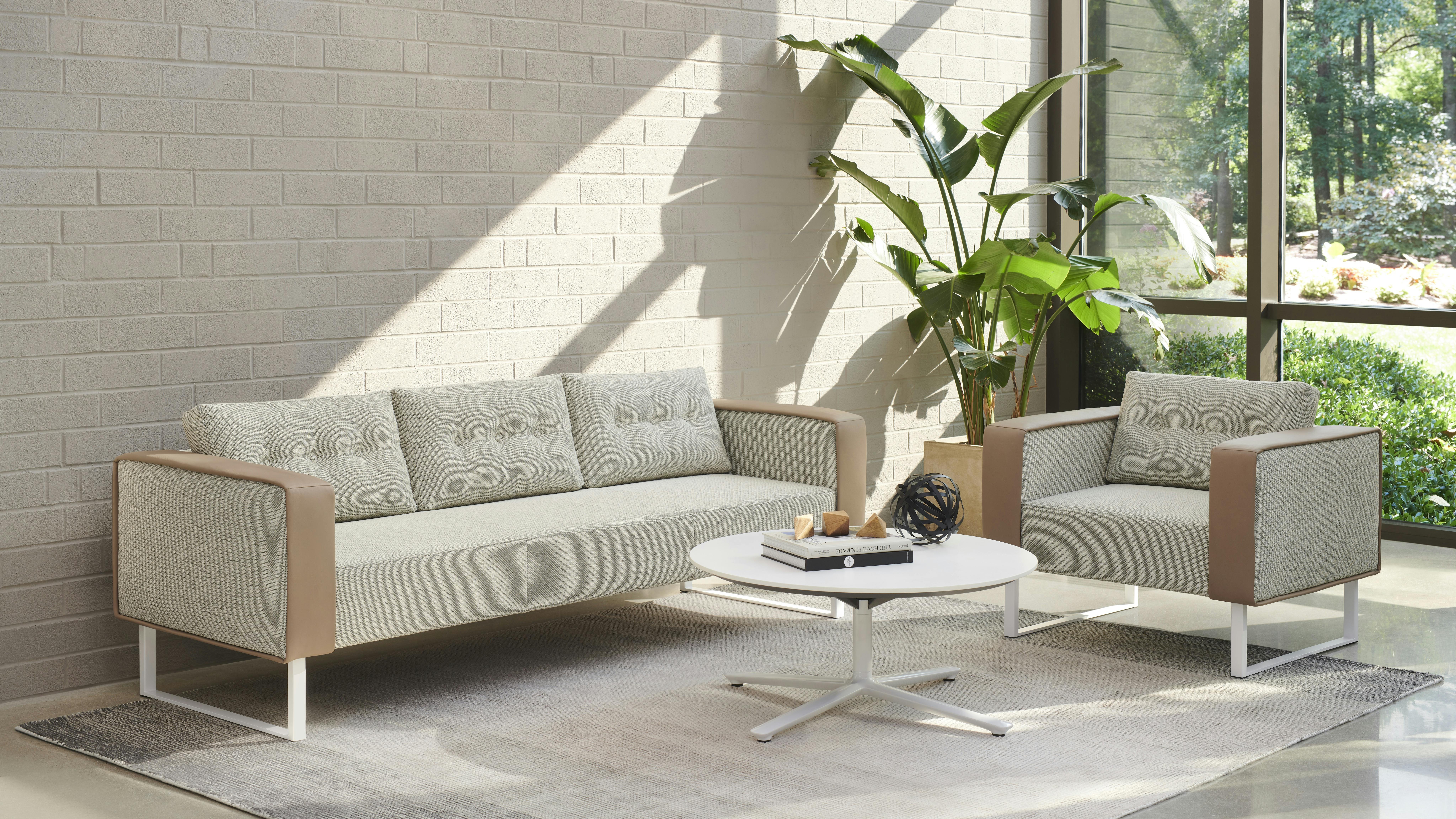 Adventura lounge collection with lounge chair, settee and sofa.