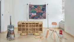 The Rhode Island School of Design student-designed and produced exhibition will be on display at SaloneSatellite. Products pictured: Sauna Stove, Counting the Days Credenza, Untitled (Hoard) and Washed Up Herman Miller Chair. The Rhode Island School of Design student-designed and produced exhibition will be on display at SaloneSatellite. Products pictured: Sauna Stove, Counting the Days Credenza, Untitled (Hoard) and Washed Up Herman Miller Chair.