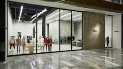 The design of today's retail shops draws customers in for a 'taste' of what a brand has to offer and encourages them to complete the sale online. The design of today's retail shops draws customers in for a 'taste' of what a brand has to offer and encourages them to complete the sale online.