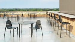 KFI Studios' Juna collection of outdoor furniture. KFI Studios' Juna collection of outdoor furniture.