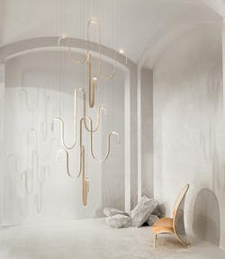 Lasvit's Bois de Cristal installation. Lasvit's Bois de Cristal installation.