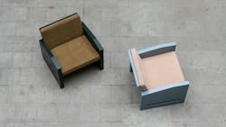 Fred One-Seater wooden chair. Fred One-Seater wooden chair.