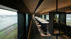 The Moving Kitchen is the ultimate in experiential design as an intimate restaurant aboard a train, designed by JC Architecture &amp; Design, in Taiwan.