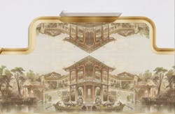 CCD founder Joe Cheng relied on the illustrations of English artist Thomas Allom as inspiration for Cake Shop and integrated them throughout its various spaces. CCD founder Joe Cheng relied on the illustrations of English artist Thomas Allom as inspiration for Cake Shop and integrated them throughout its various spaces.