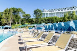 The Esther Williams pool underwent a $10 million renovation. It's named after the American competitive swimmer and actress. The Esther Williams pool underwent a $10 million renovation. It's named after the American competitive swimmer and actress.