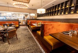 A view of the open kitchen—one of the main drivers for Garces Group selecting this Radnor, PA location. A view of the open kitchen—one of the main drivers for Garces Group selecting this Radnor, PA location.