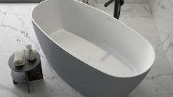 Acquabella's Carezza bath tub in dark grey