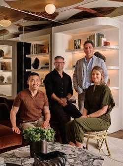 Left to right: Workshop/APD design director Brook Quach, founding principals Matt Berman and Andrew Kotchen, interiors director Nicole Ficano. Left to right: Workshop/APD design director Brook Quach, founding principals Matt Berman and Andrew Kotchen, interiors director Nicole Ficano.