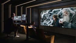 The editing suites are dark with materials carefully selected for comfort. The editing suites are dark with materials carefully selected for comfort.