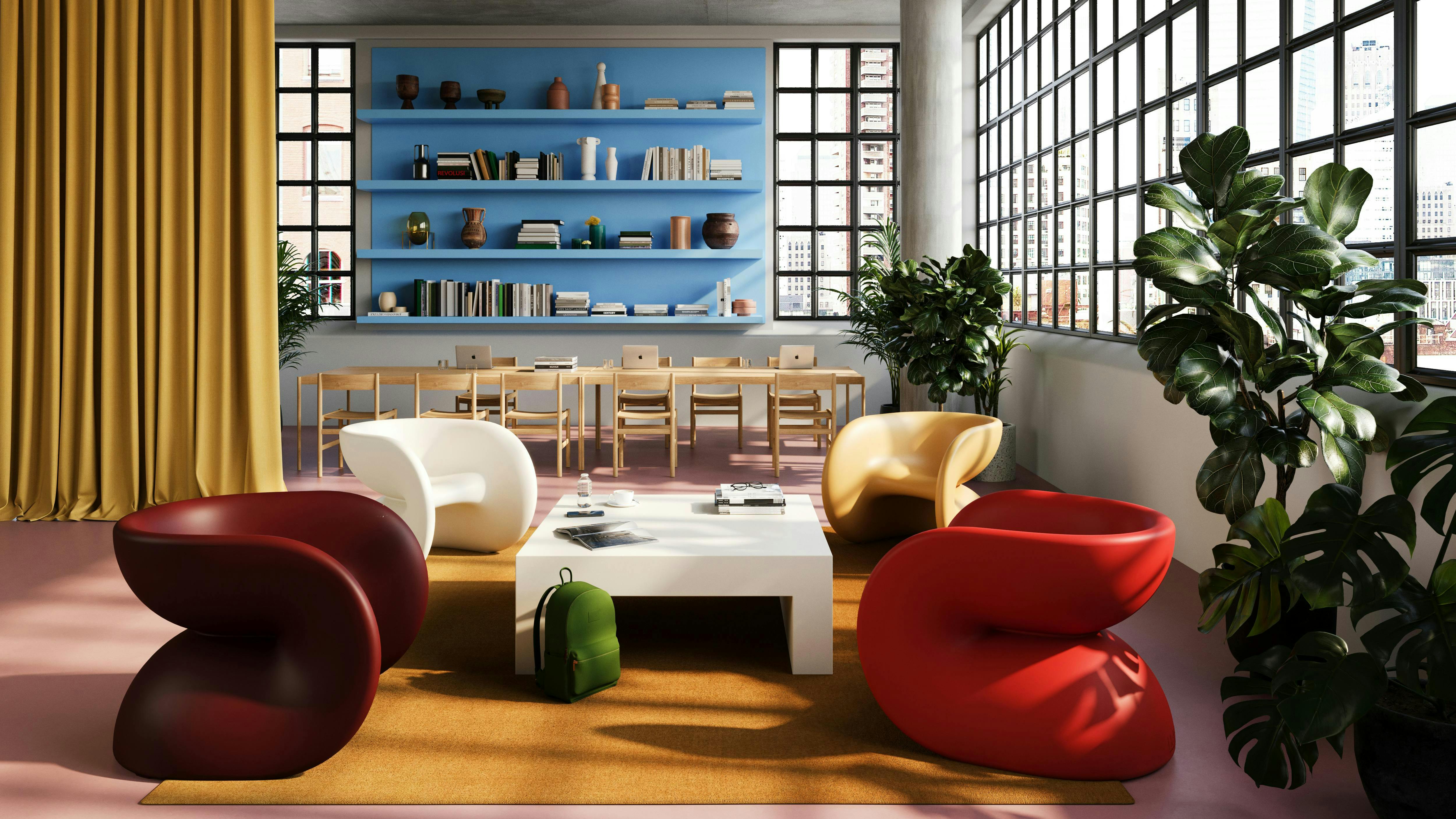 Heller's Jumbo Fortune Chairs come in various hues.