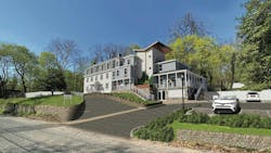 A rendering of the future site of the Homeworks Trenton location in New Jersey will maintain the home-scale profile. A rendering of the future site of the Homeworks Trenton location in New Jersey will maintain the home-scale profile.