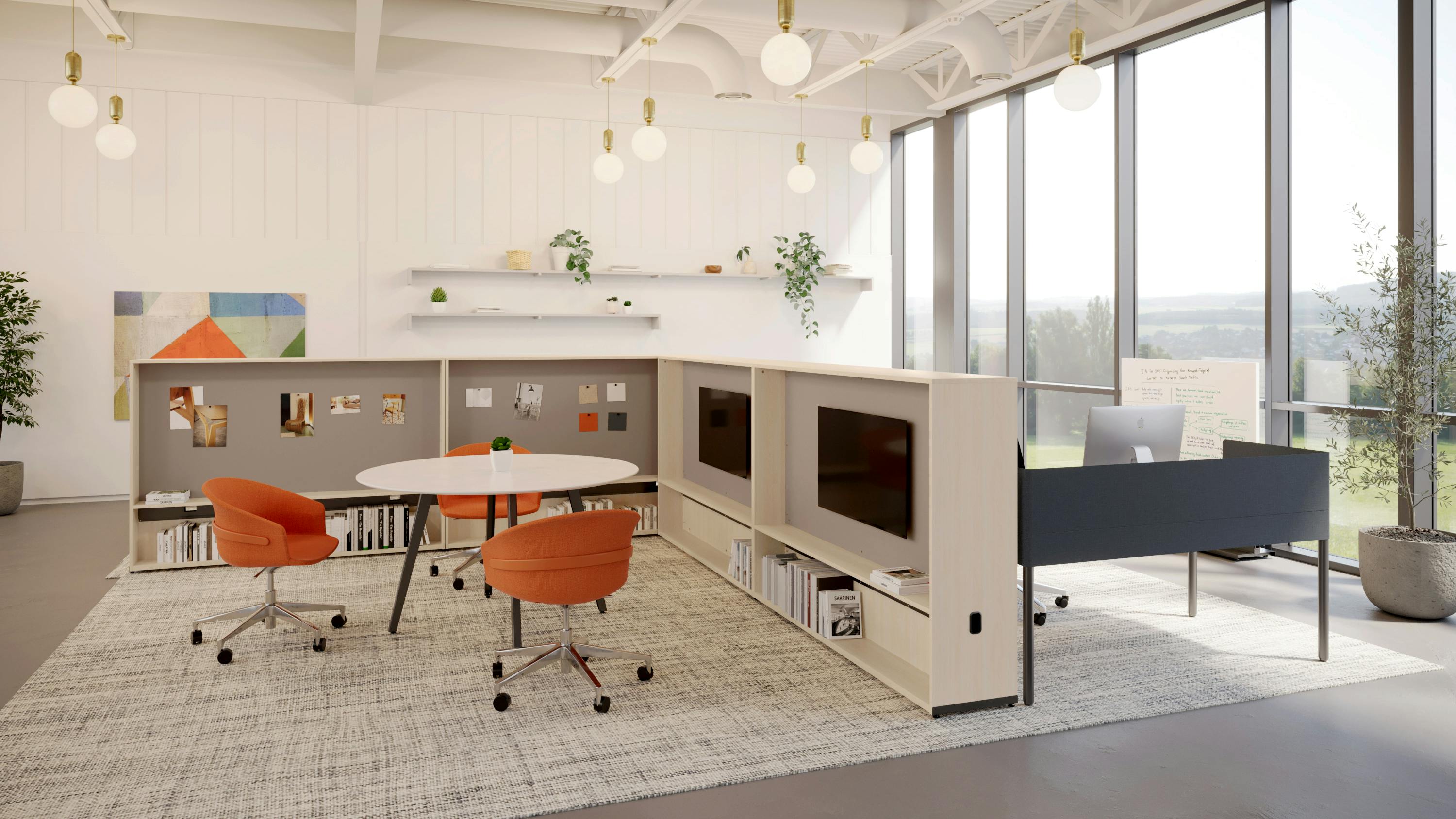 Bold+ Bold Select Power Wall with Parsons desk.