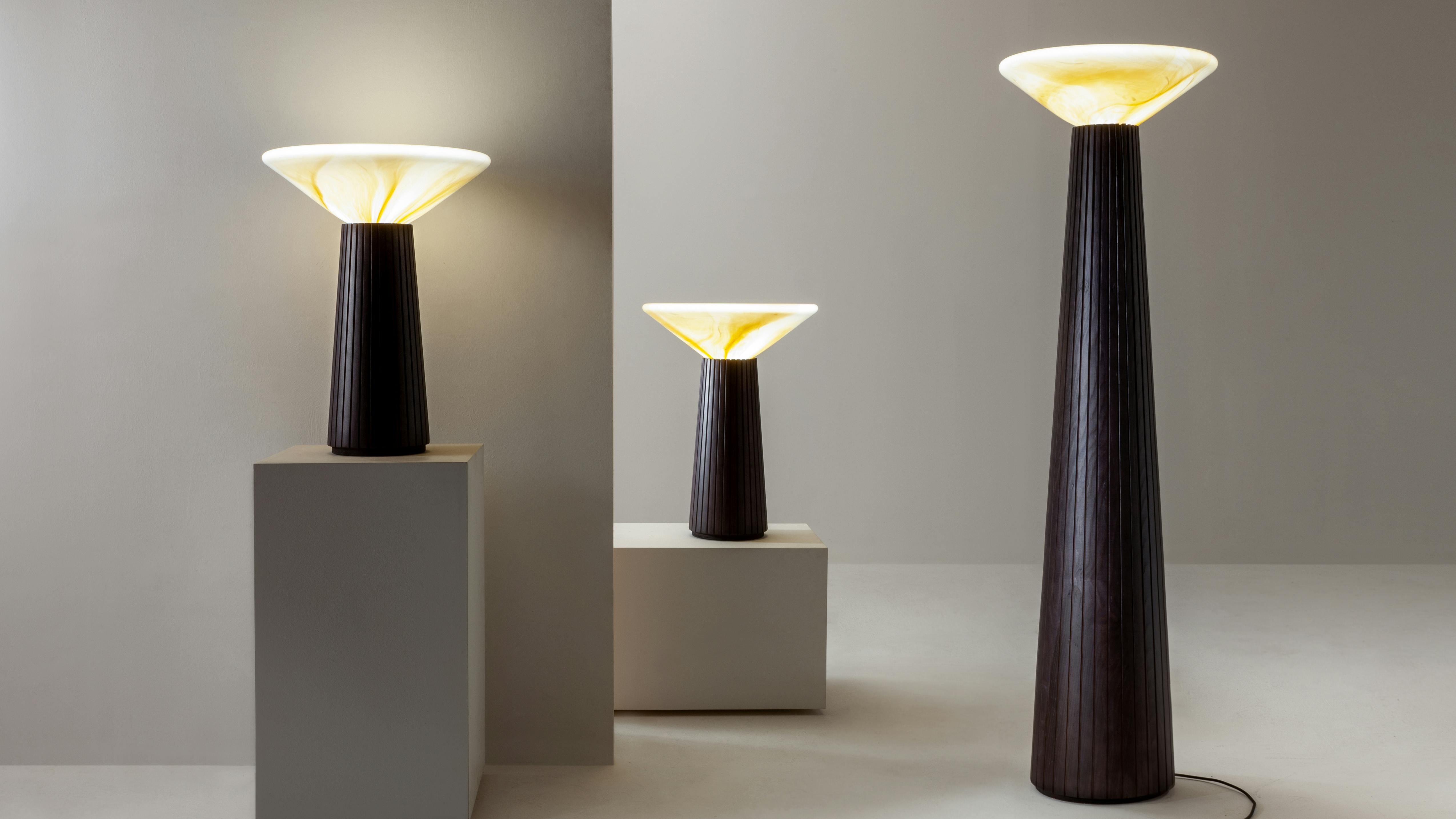 The Laurameroni Cono da Terra offers decorative lighting in table and floor lamp options.