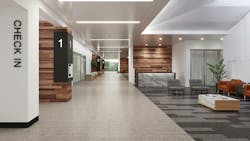 Regupol Upscale installed in healthcare facility. Regupol Upscale installed in healthcare facility.