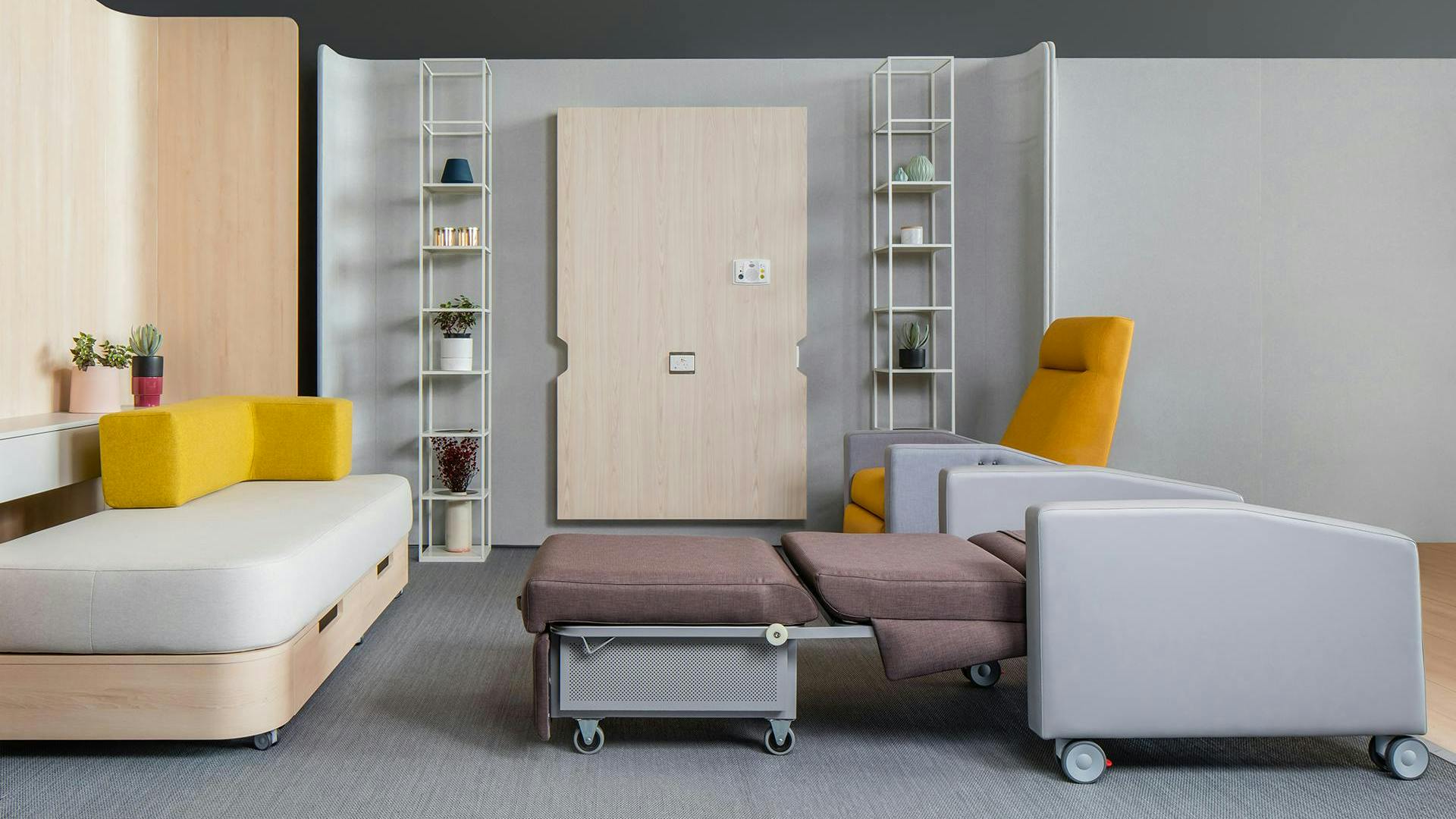 Schiavello's Healthcare Recliners come in three options.