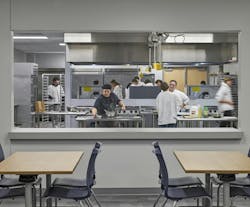 The culinary arts program fronts the dining commons, allowing students to serve the community during events. The culinary arts program fronts the dining commons, allowing students to serve the community during events.