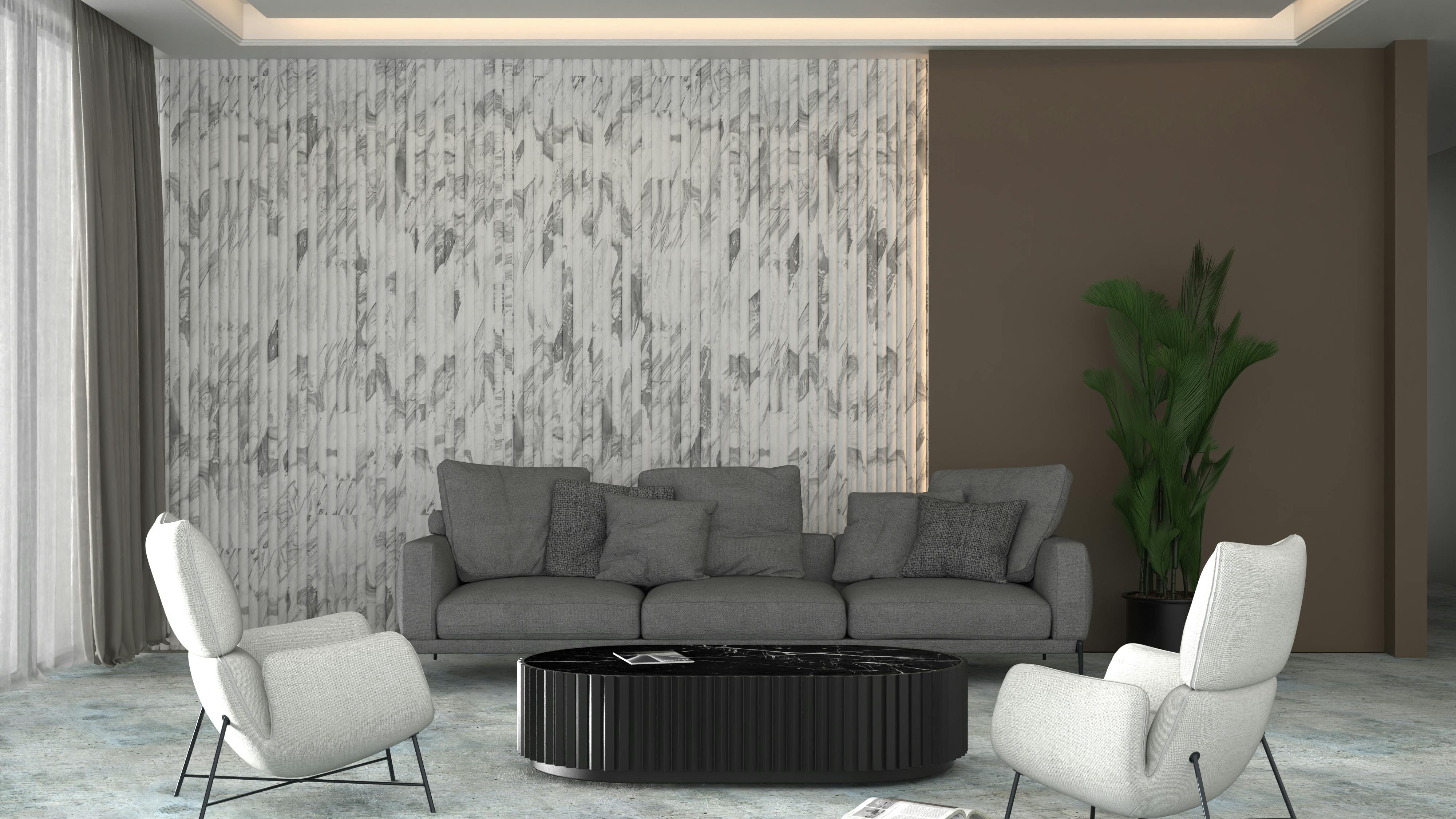 The Flute acoustic wall panel is available in 22 colors and six printed patterns.