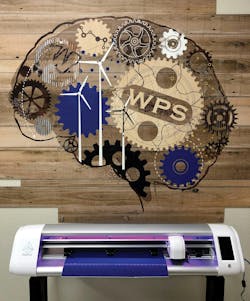 Graphics design equipment helps students make the space their own, or design emblems and signage to welcome other users into the makerspace. Graphics design equipment helps students make the space their own, or design emblems and signage to welcome other users into the makerspace.