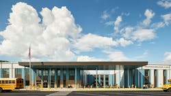 The Sonia Sotomayor Middle School at Adelphi is one of six new schools delivered through a private-public financial model that covers design, construction, and maintenance. The Sonia Sotomayor Middle School at Adelphi is one of six new schools delivered through a private-public financial model that covers design, construction, and maintenance.