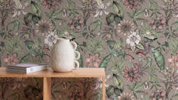 Rana wallcovering features an adventurous design in three colorways. Rana wallcovering features an adventurous design in three colorways.