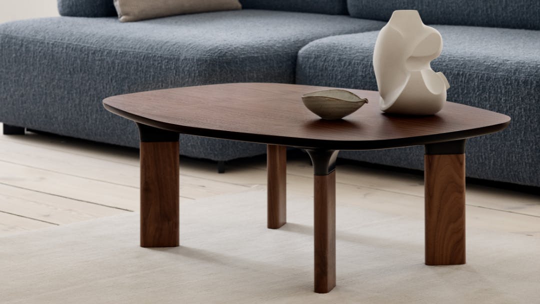Fritz Hansen Analog coffee table in walnut.