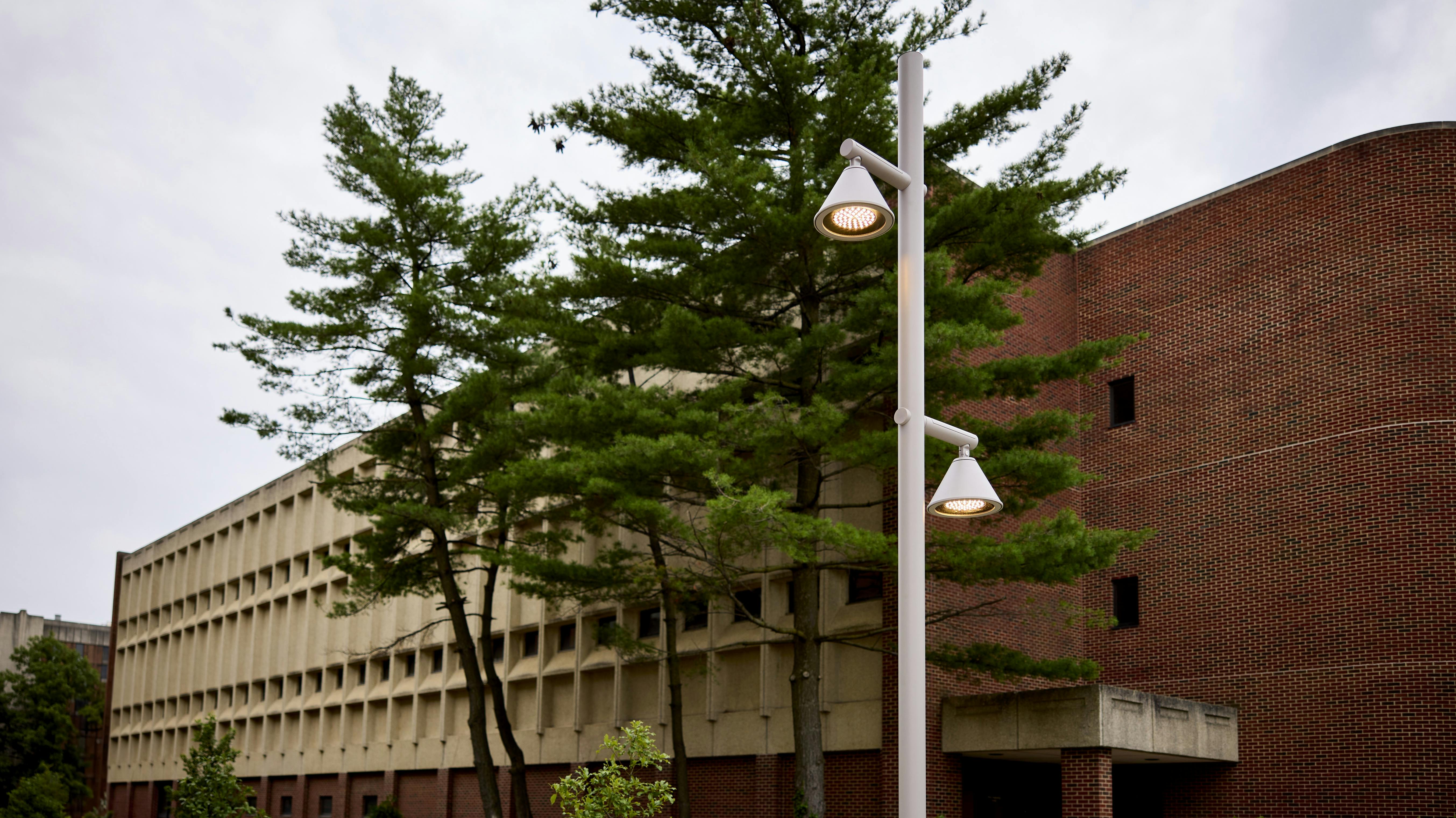 Moment Area Light in a staggered pole configuration.