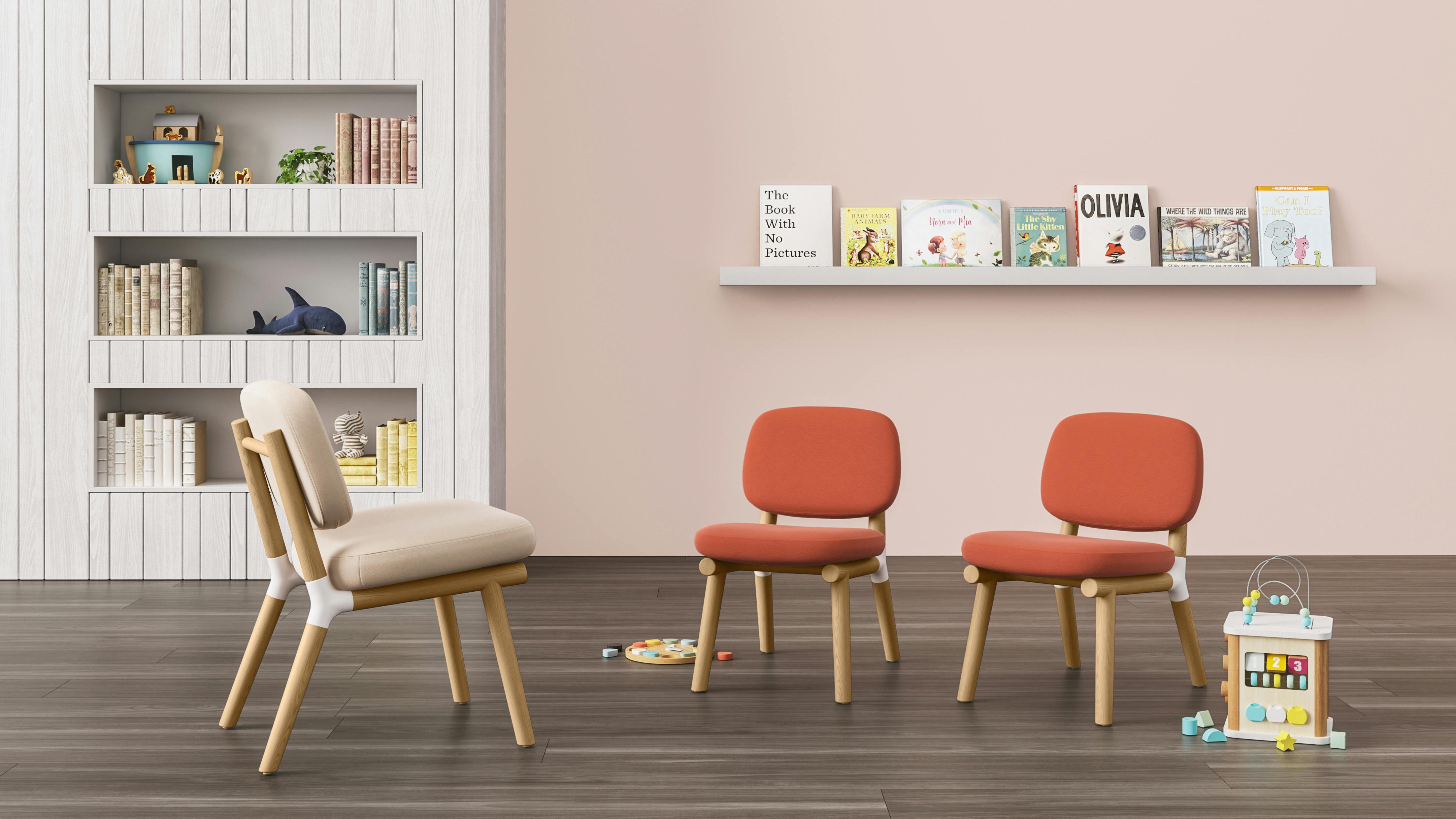 Sunny Kids seating designed by Rainlight for Encore.