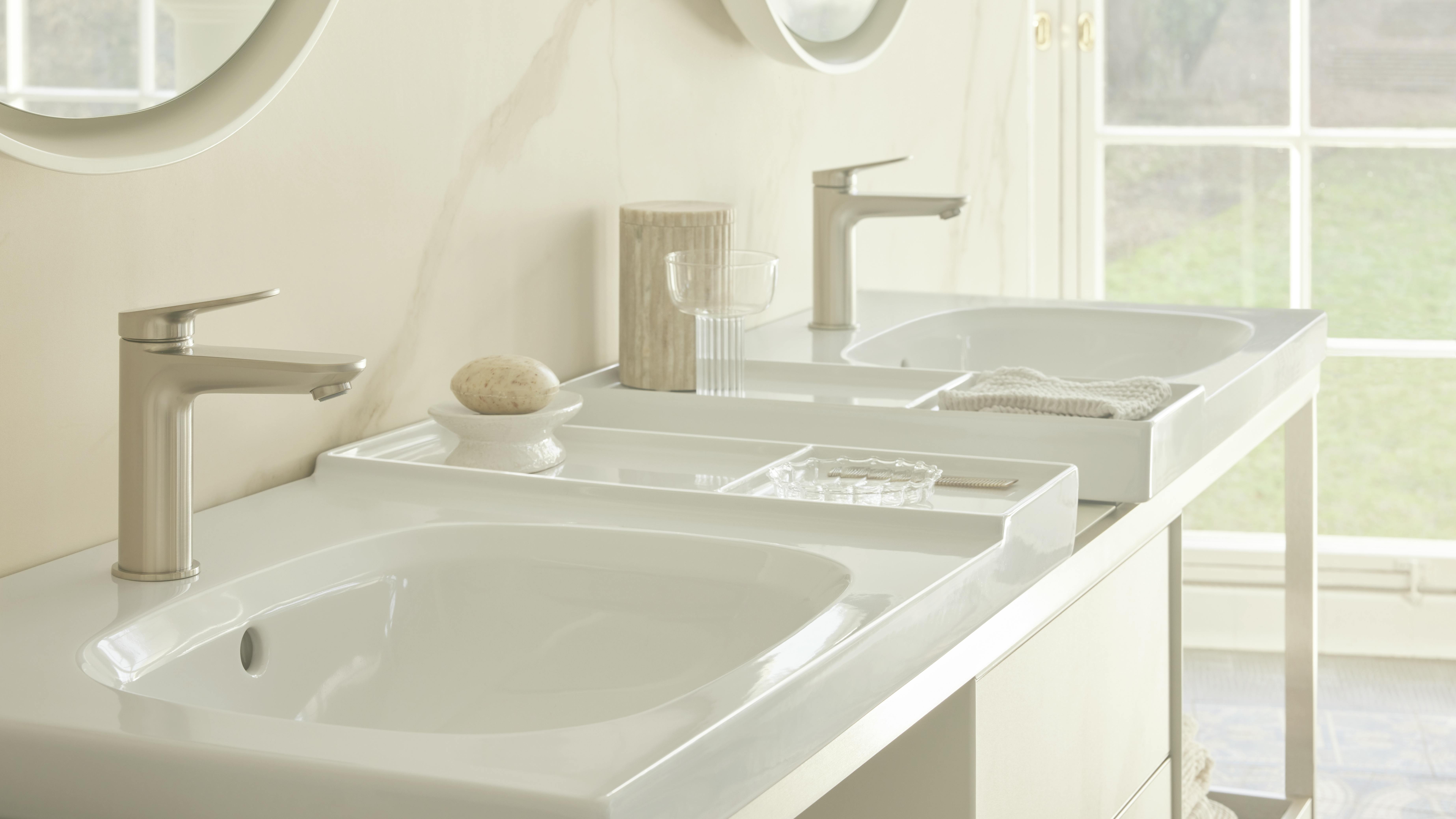 The Duravit Aurena ceramic wall-mounted sink.