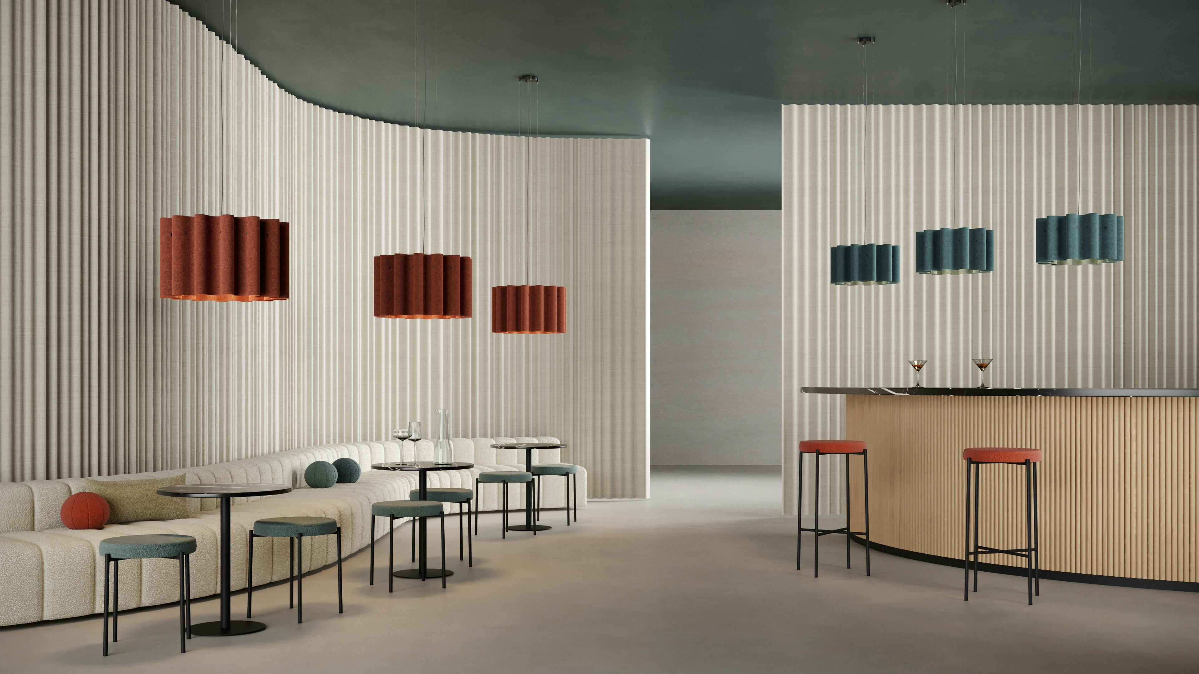 Kurtain Acoustic Pendant Light by Luxxbox