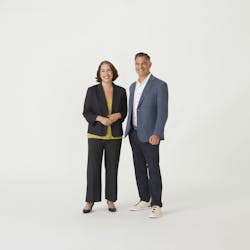 Portrait of Gensler co-CEOs Elizabeth Brink and Jordan Goldstein Portrait of Gensler co-CEOs Elizabeth Brink and Jordan Goldstein