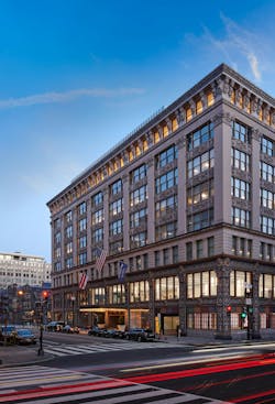 The exterior of the historic Woodies Building in downtown Washington, D.C.'s Penn Quarter. It is a 10-story Class A office space, and the second floor is HGA's new regional headquarters. The exterior of the historic Woodies Building in downtown Washington, D.C.'s Penn Quarter. It is a 10-story Class A office space, and the second floor is HGA's new regional headquarters.