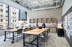 The design lab allows HGA staff to create clay and 3D models for their projects. This is a new space for the design firm and allows staff to tinker on project ideas. The design lab allows HGA staff to create clay and 3D models for their projects. This is a new space for the design firm and allows staff to tinker on project ideas.