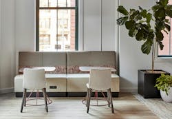 Kimball International Dallas showroom benefits from plentiful daylight Kimball International Dallas showroom benefits from plentiful daylight