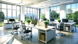 Modern commercial workplace design factors in authenticity, dynamic configurations, and biophilic elements. Modern commercial workplace design factors in authenticity, dynamic configurations, and biophilic elements.