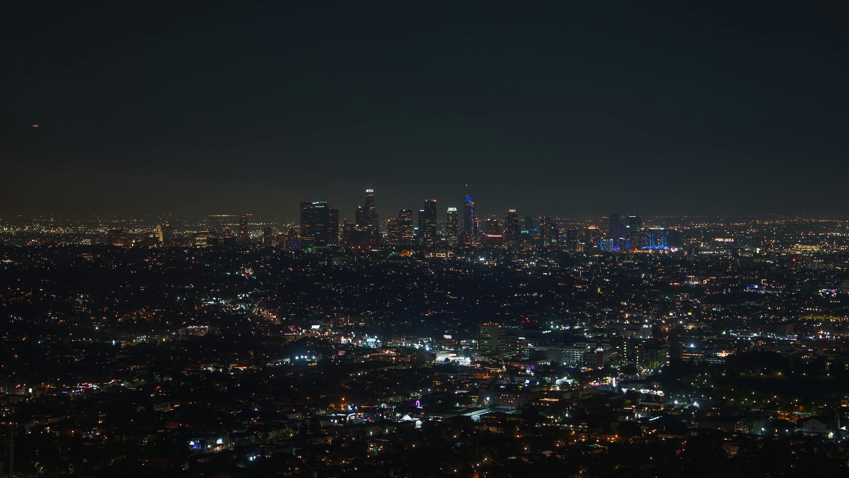 Los Angeles City Skyline at Night (Prior to January 2025)