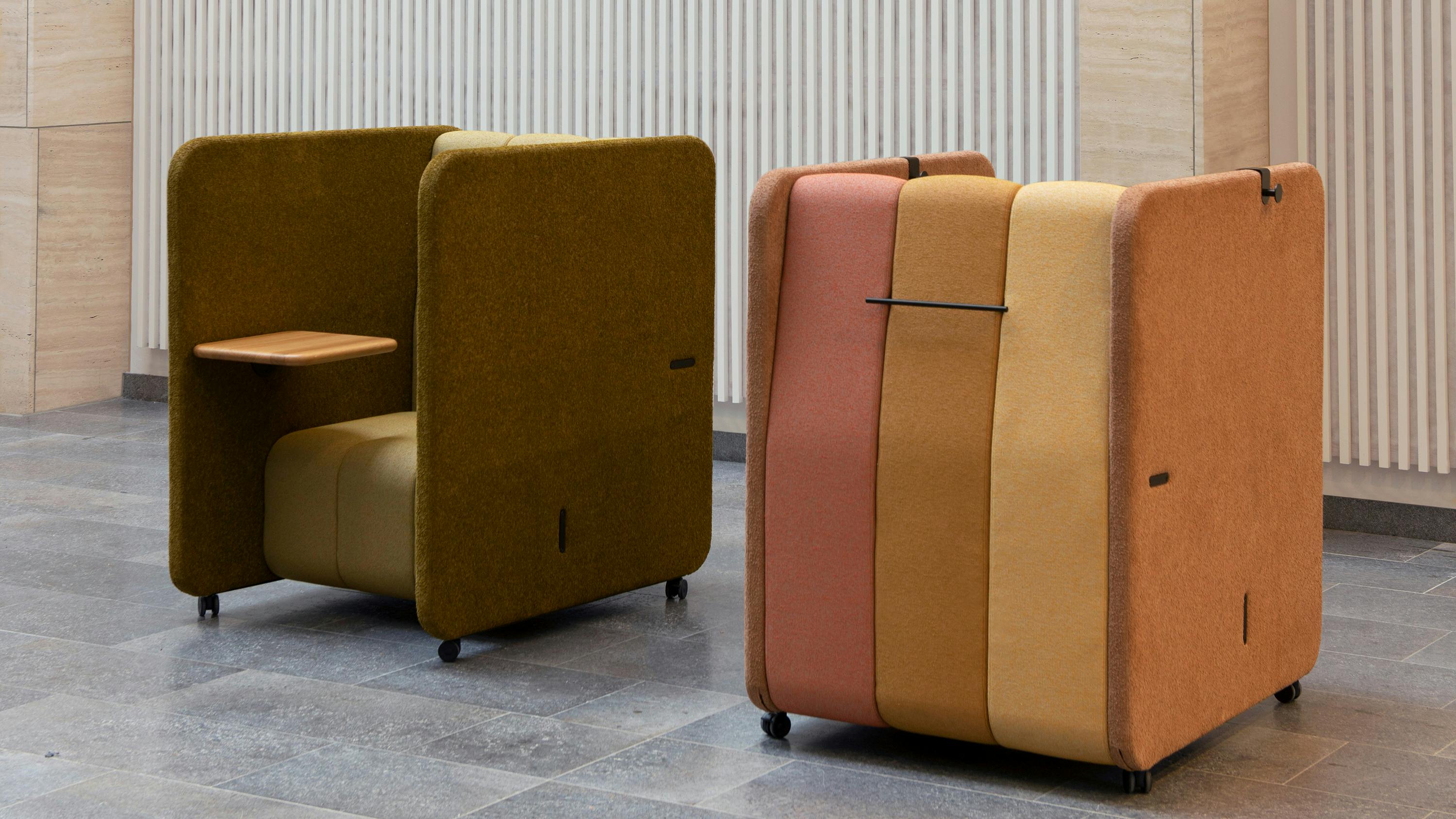 Two Bob Biz workstations by Scandinavian Spaces.