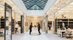 Gensler’s own office in the San Francisco Mills Building uses reclaimed wood, carbon-negative flooring, and many reused furnishings to help meet the firm’s 2030 carbon zero goal. Gensler’s own office in the San Francisco Mills Building uses reclaimed wood, carbon-negative flooring, and many reused furnishings to help meet the firm’s 2030 carbon zero goal.