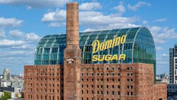 Close-up of former Domino Sugar plant in Brooklyn Close-up of former Domino Sugar plant in Brooklyn