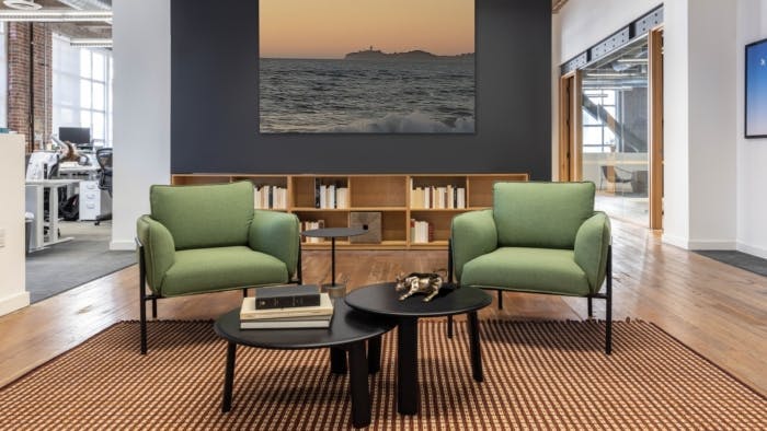 Modern Treasury Offices designed by IDF Studio, featuring furnishings from RESEAT marketplace