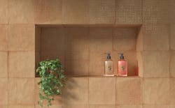 Pangea by HARMONY contributes to a full sensory experience in the bath. Pangea by HARMONY contributes to a full sensory experience in the bath.