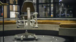 Backside view of the Anthrose office chair