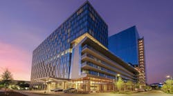 Designed by Merriman Anderson Architects, the HALL Park Hotel’s modern exterior welcomes guests into an interior from B2 Design Co that combines natural inspiration with premium craftsmanship for a quietly luxurious experience. Designed by Merriman Anderson Architects, the HALL Park Hotel’s modern exterior welcomes guests into an interior from B2 Design Co that combines natural inspiration with premium craftsmanship for a quietly luxurious experience.