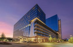 Designed by Merriman Anderson Architects, the HALL Park Hotel’s modern exterior welcomes guests into an interior from B2 Design Co that combines natural inspiration with premium craftsmanship for a quietly luxurious experience. Designed by Merriman Anderson Architects, the HALL Park Hotel’s modern exterior welcomes guests into an interior from B2 Design Co that combines natural inspiration with premium craftsmanship for a quietly luxurious experience.