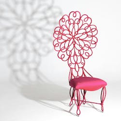 Kenneth Cobonpue Georgia Side Chair in pink Kenneth Cobonpue Georgia Side Chair in pink