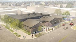 Ballard Food Bank architectural rendering Ballard Food Bank architectural rendering