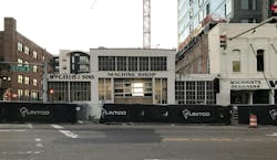 Exterior view of the former machine shop site Exterior view of the former machine shop site