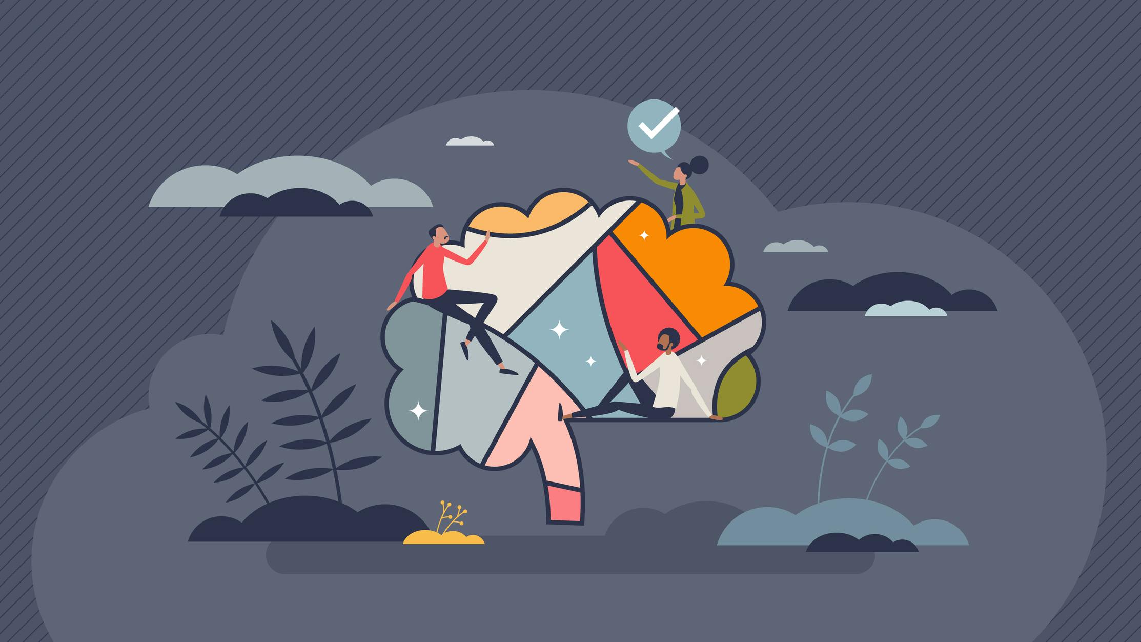 Neuroinclusivity - neurodivergence concept illustration