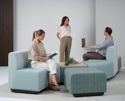 Koble modular seating allows for creative layouts. Koble modular seating allows for creative layouts.