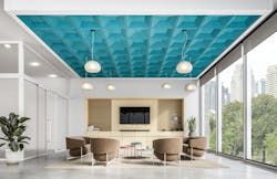 Pantheon Ceiling Scape offers acoustic control. Pantheon Ceiling Scape offers acoustic control.